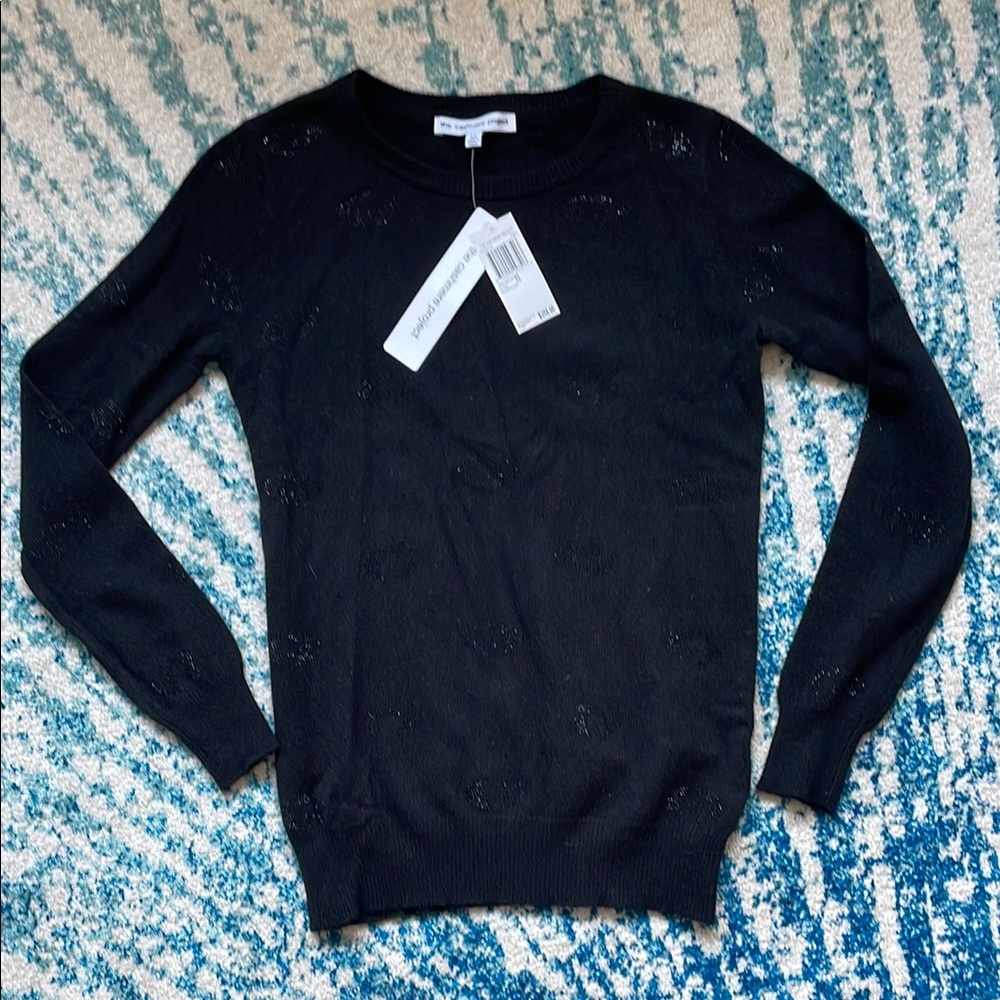 NWT The Cashmere Project Evil Eye Rhinestone Sweater